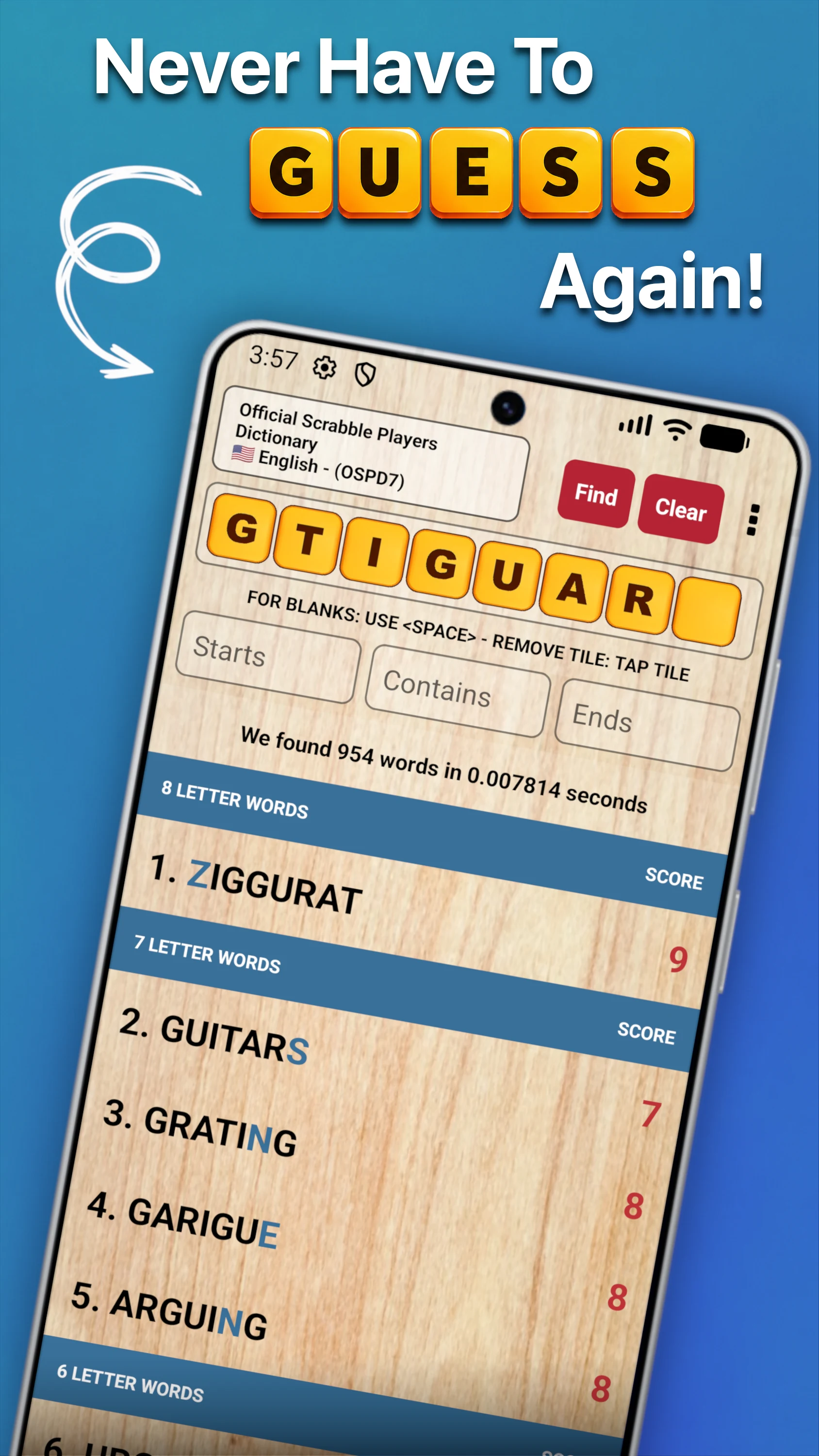 Word Checker - Anagram Solver screenshot